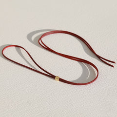 Choker Navajo burgundy goud