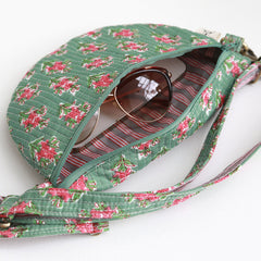 Gürteltasche mit Blockdruck, Fez-Grün