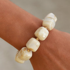 Armband cube crème