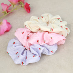 Scrunchie cherry purple