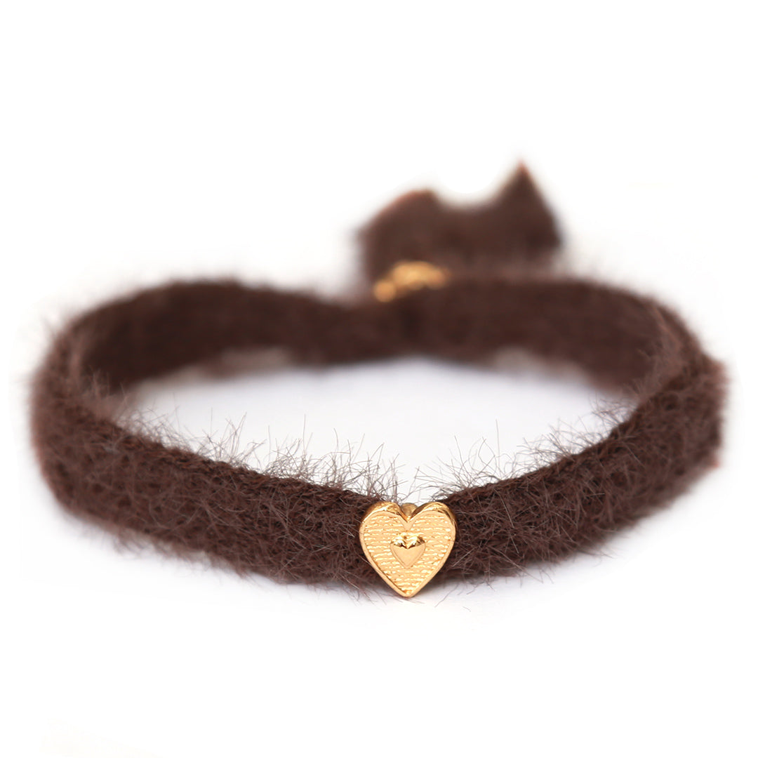 Bracelet moelleux marron