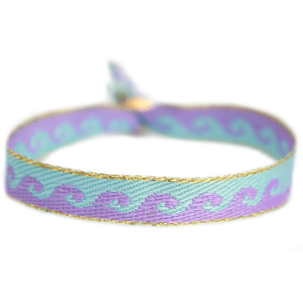 Bracelet tissé blue wave