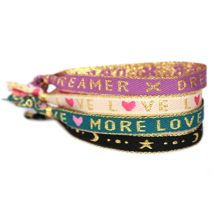 Woven bracelet more love