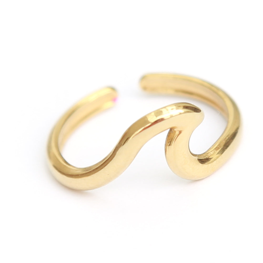 Gouden ring wave