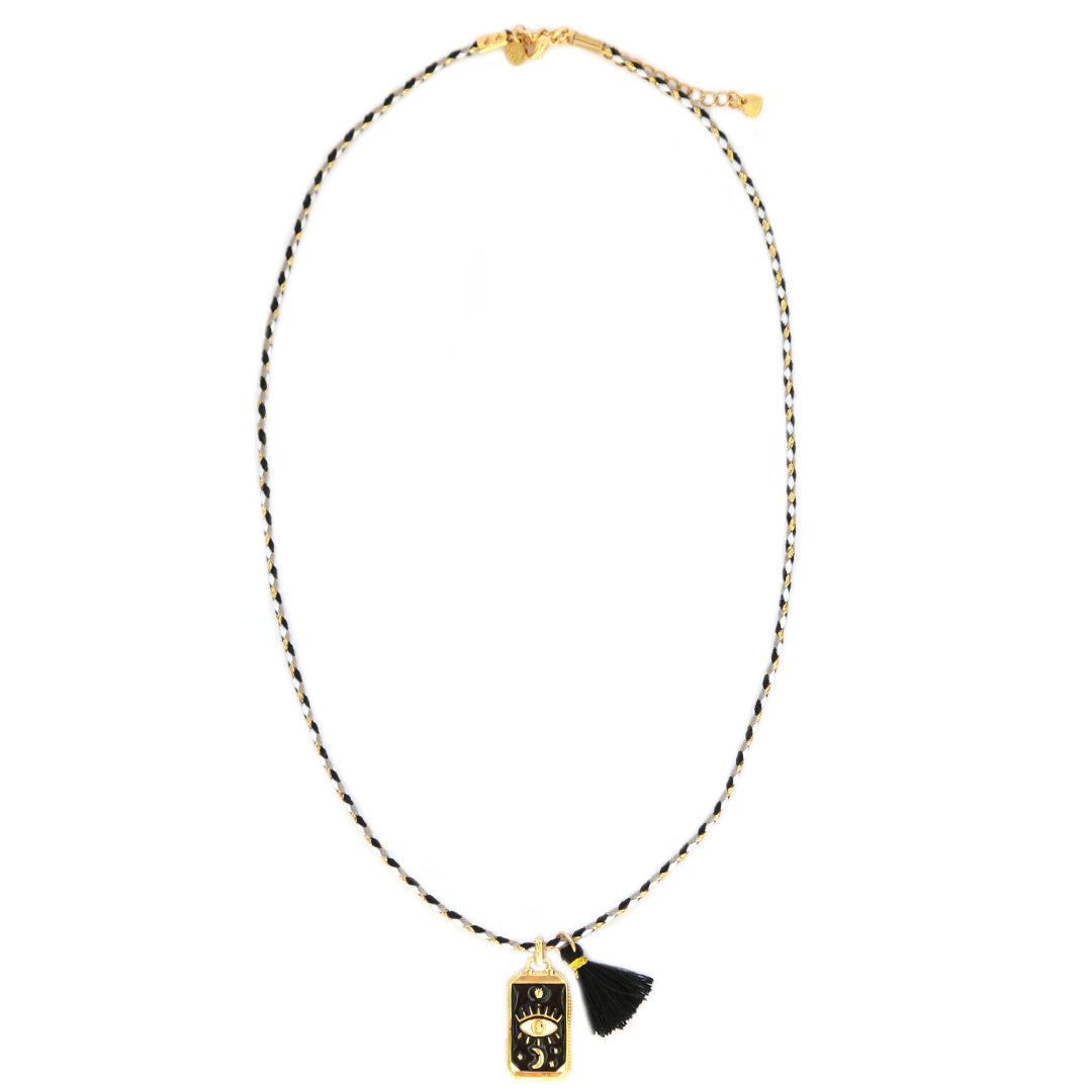 Necklace gypsy black moon
