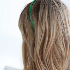 Haarband satin green