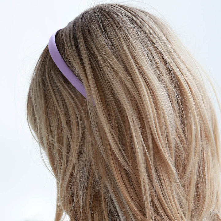 Hair band satin lilac