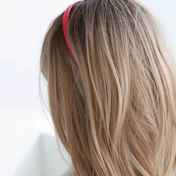 Hair band satin pink