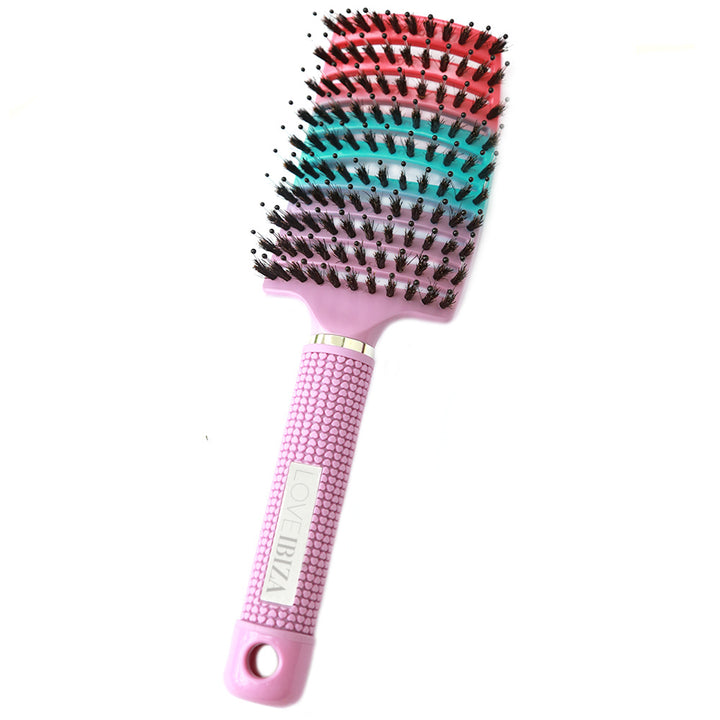 Anti-tangle hair brush pink ombre