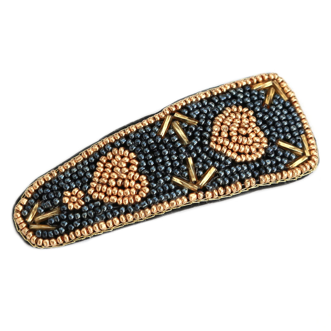 Hair clip beaded heart