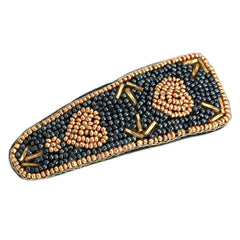 Hair clip beaded heart