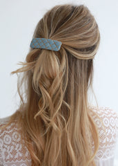 Haarspange Jeans hellblau