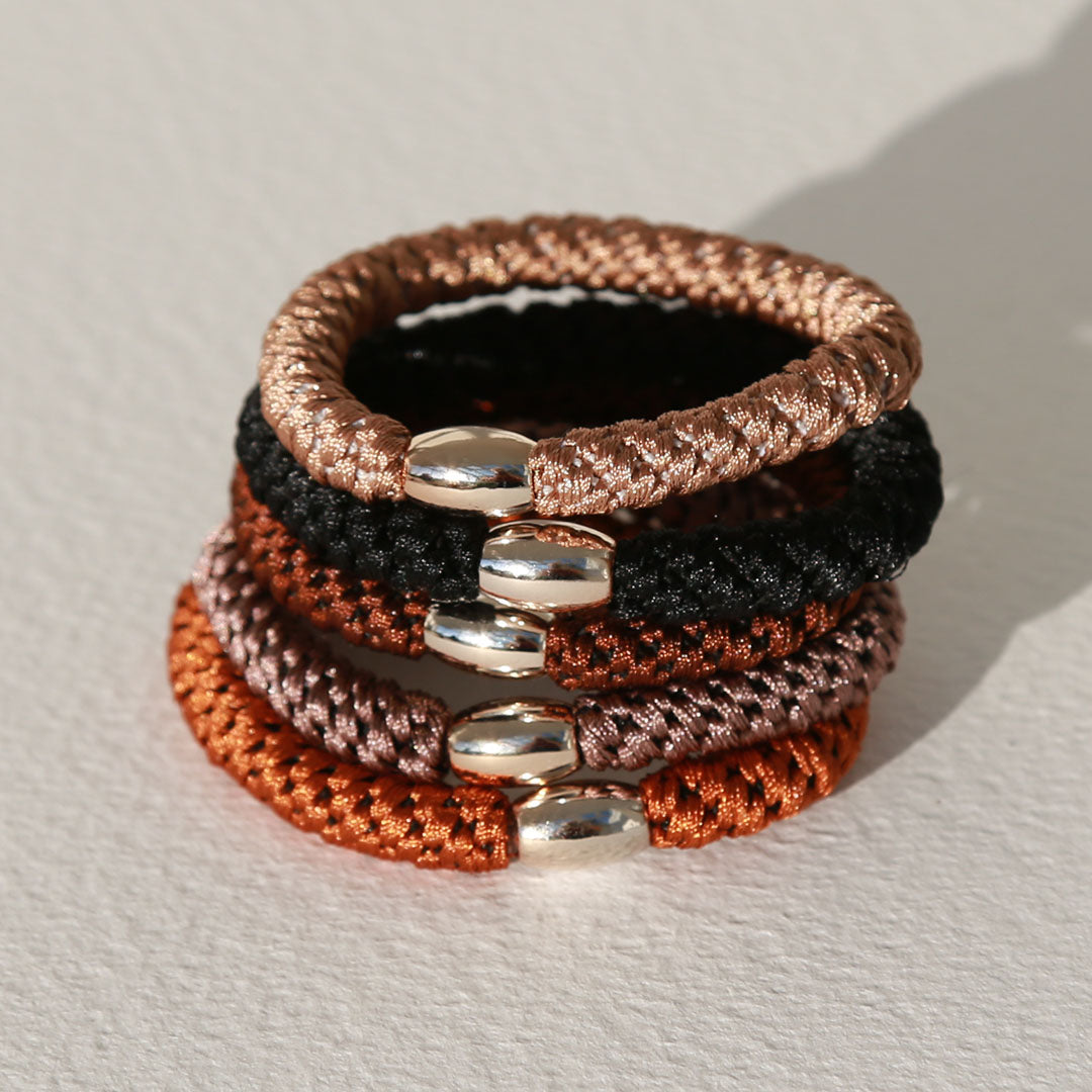 Hair elastic set copper