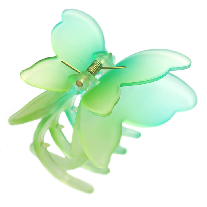 Hair clip butterfly green