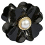 Hair clip flower pearl brown