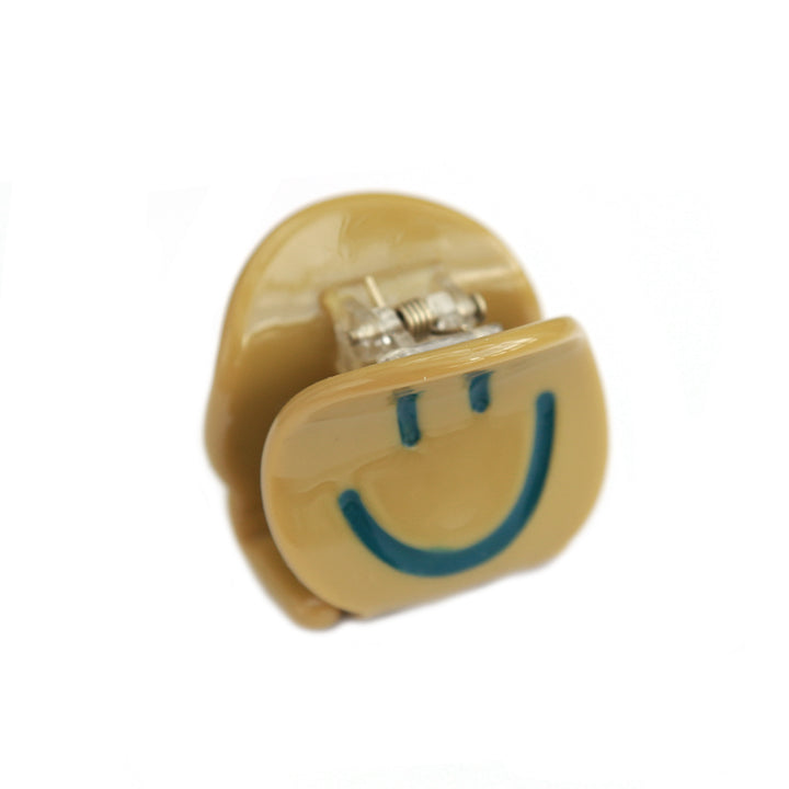 Hair clip mini smiley ginger