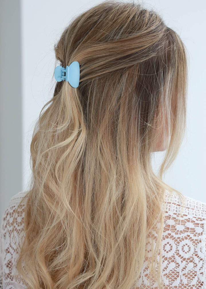 Hair clip blue small