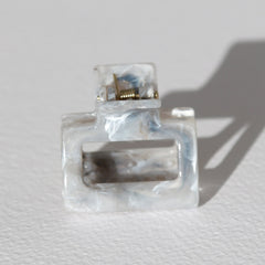 Haarspange Swirl grau klein