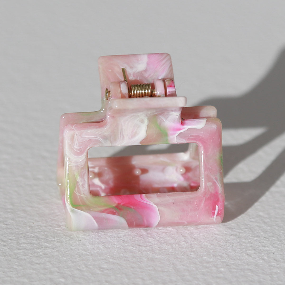 Haarspange Swirl hellrosa klein