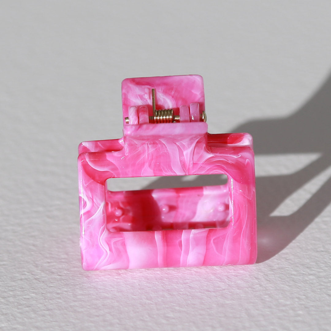 Haarspange Swirl rosa klein