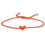 Love Ibiza heart armband neon orange