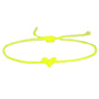 Love Ibiza heart armband neon yellow