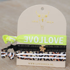 Ibiza elastiekjes Leopard stripe