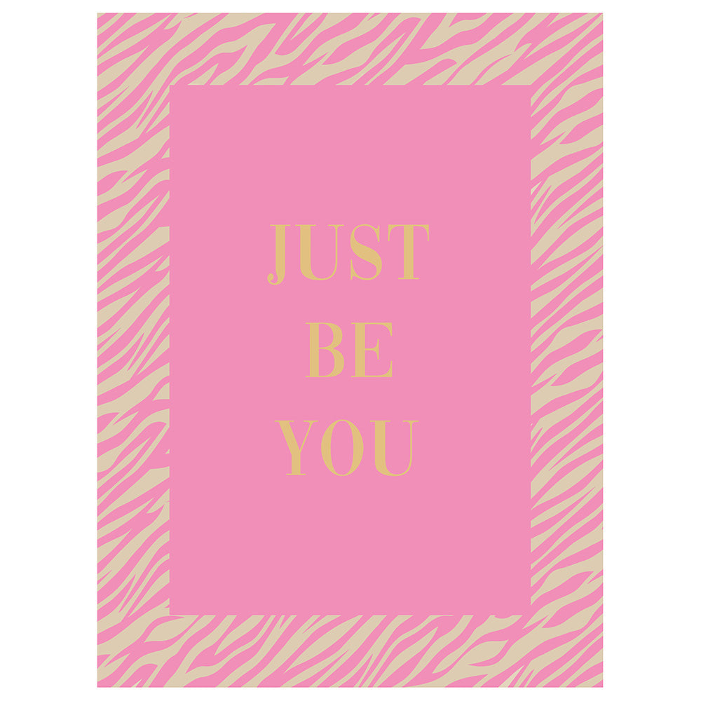 Card - Just be you roze