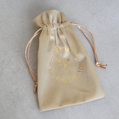 Kado zakje velvet beige