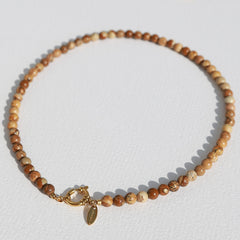 Collier Javea pierre de jaspe
