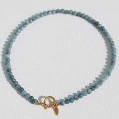 Ketting Javea blauwe steen
