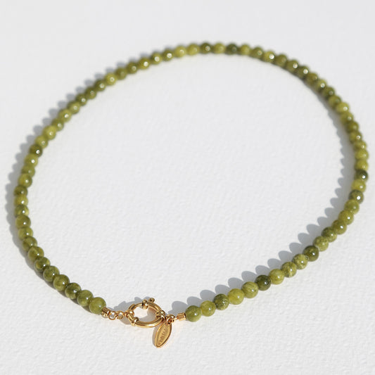 Javea olive stone necklace 1080