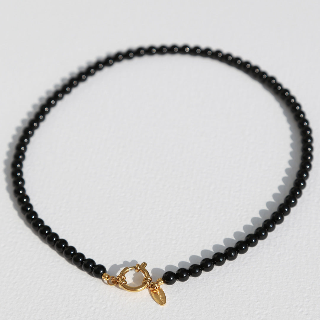 Collier de Javea avec pierre noire