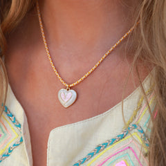 Ketting samos oker heart