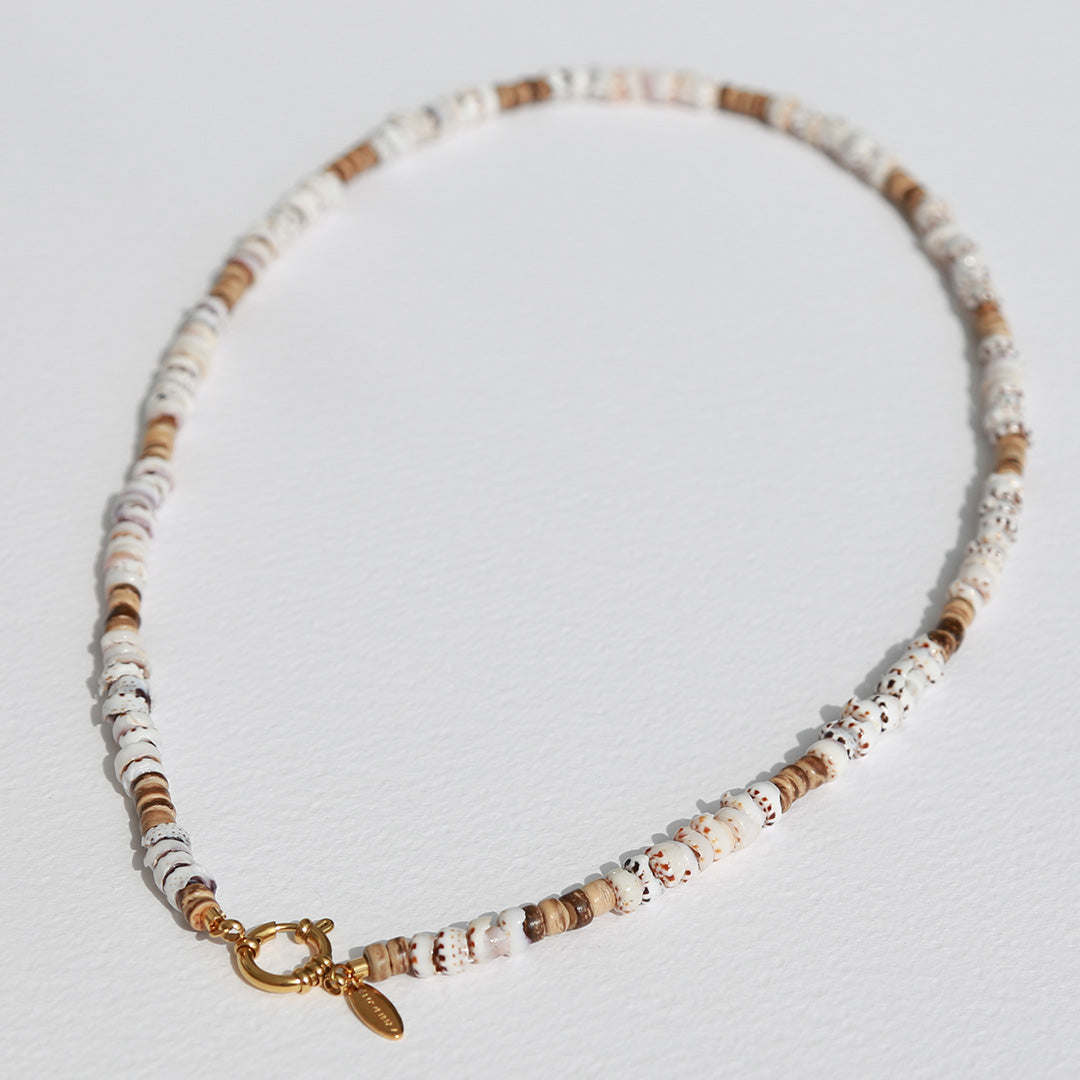 Lange ketting shell beach