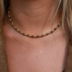 Collier en pierre brune Moraira