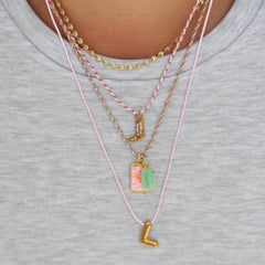 Gold chain flowers
