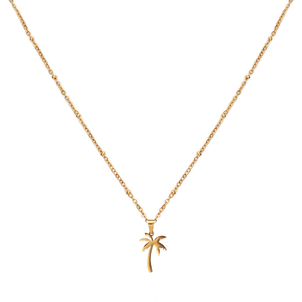 Gold chain ball chain palm