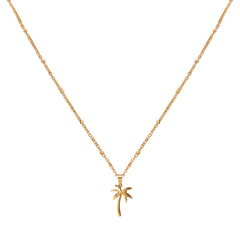 Gold chain ball chain palm