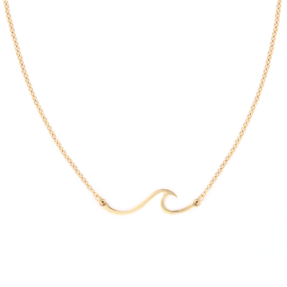 Gold chain wave