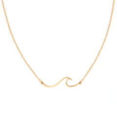 Gold chain wave