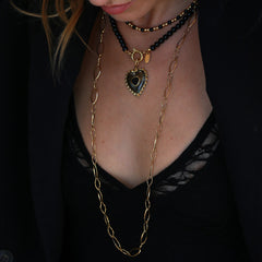 lange ovale Goldkette