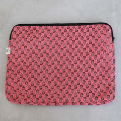 Laptop sleeve Indian coral