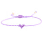 Love Ibiza heart armband lilac
