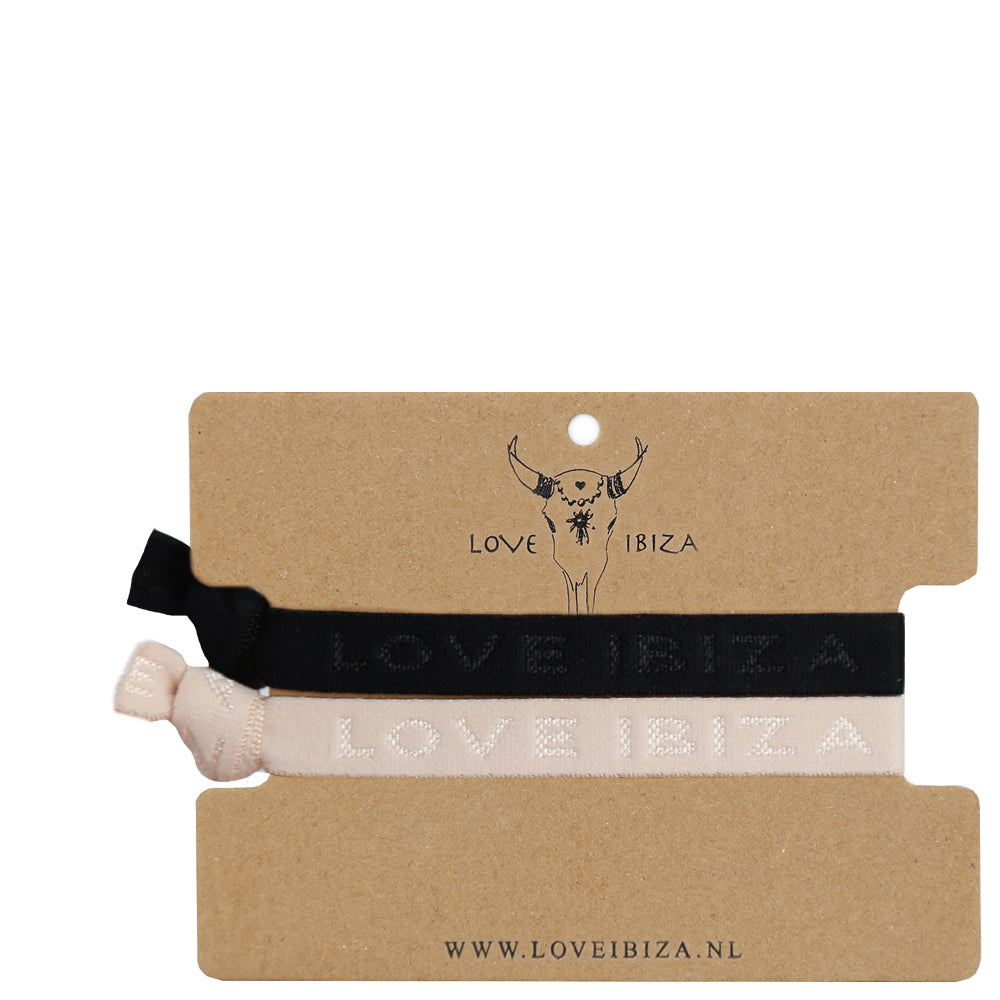 Love Ibiza velvet elastic bracelet set