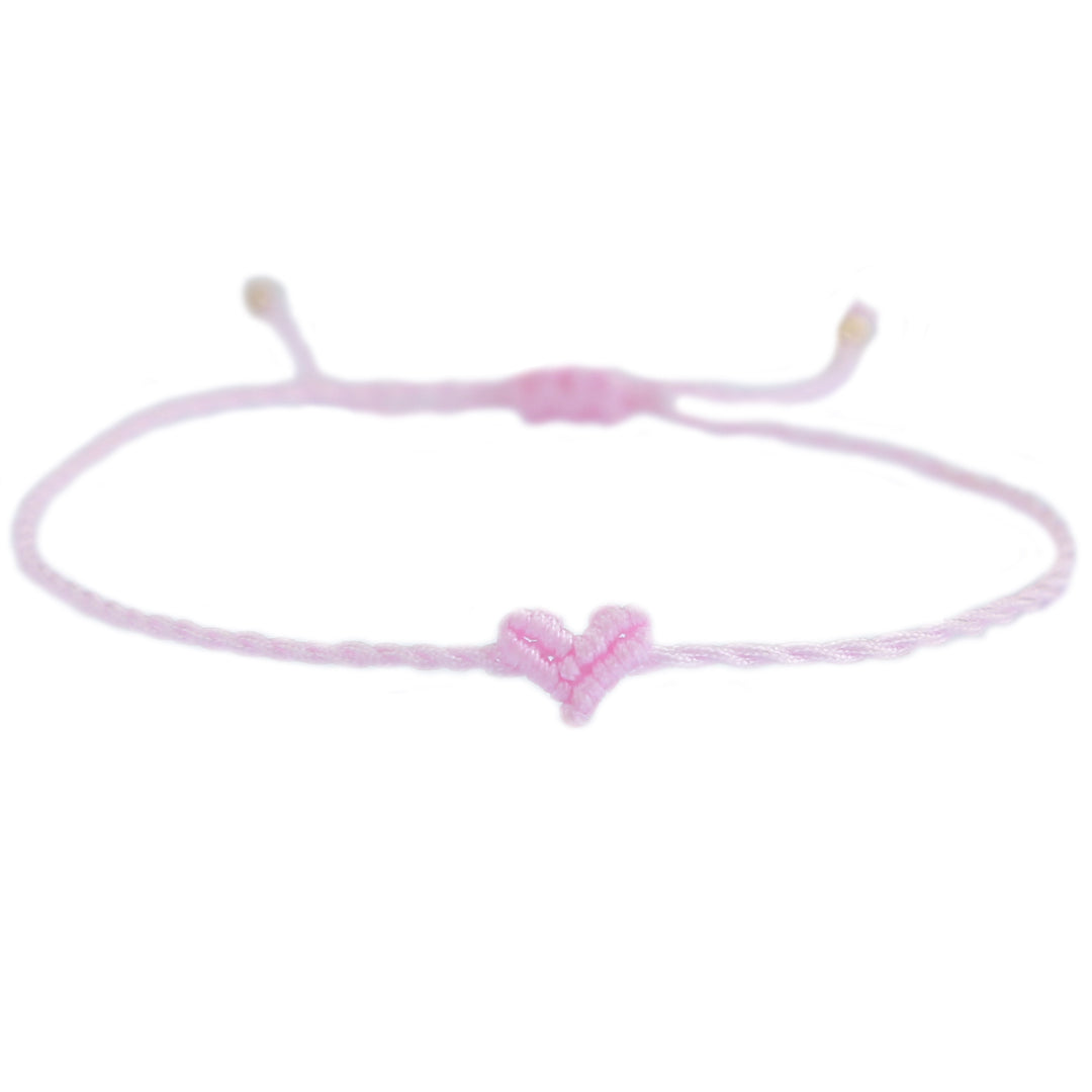 Love Ibiza heart armband baby pink