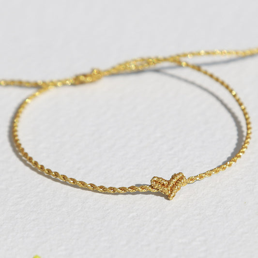 Bracelet small heart gold