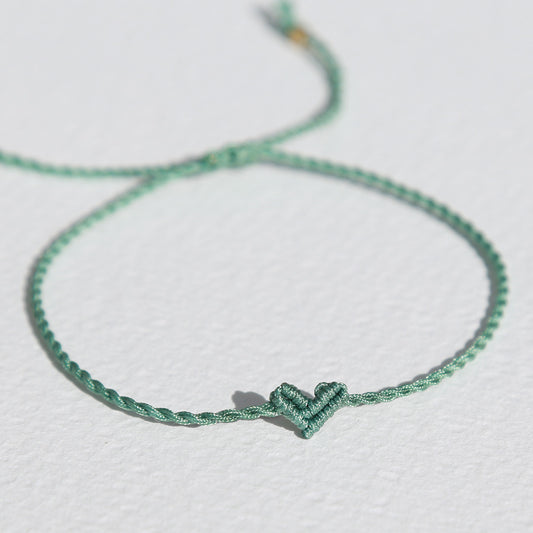 Brassard coeur Love Ibiza vert mer
