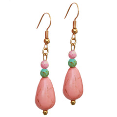 Oorbellen peach drop