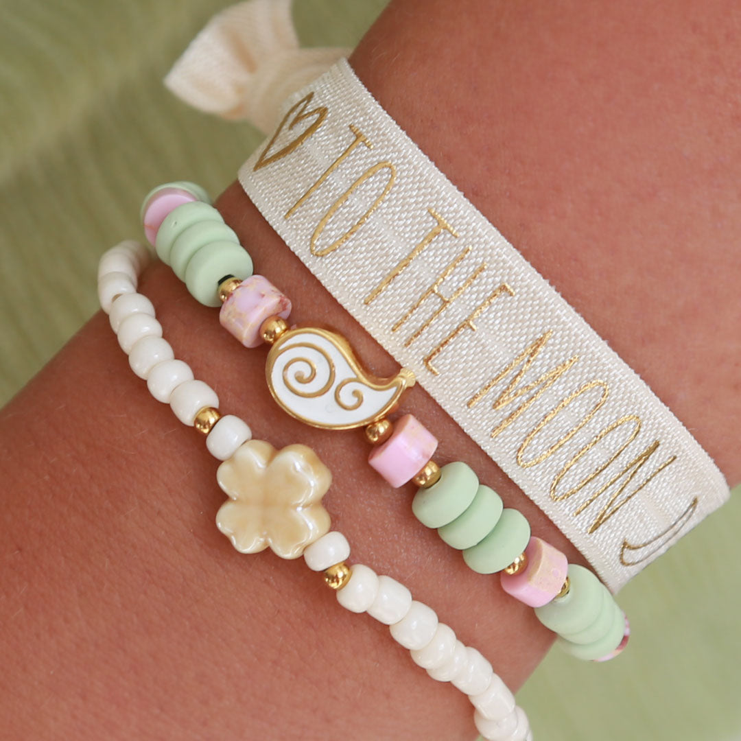 Bracelet paisley white
